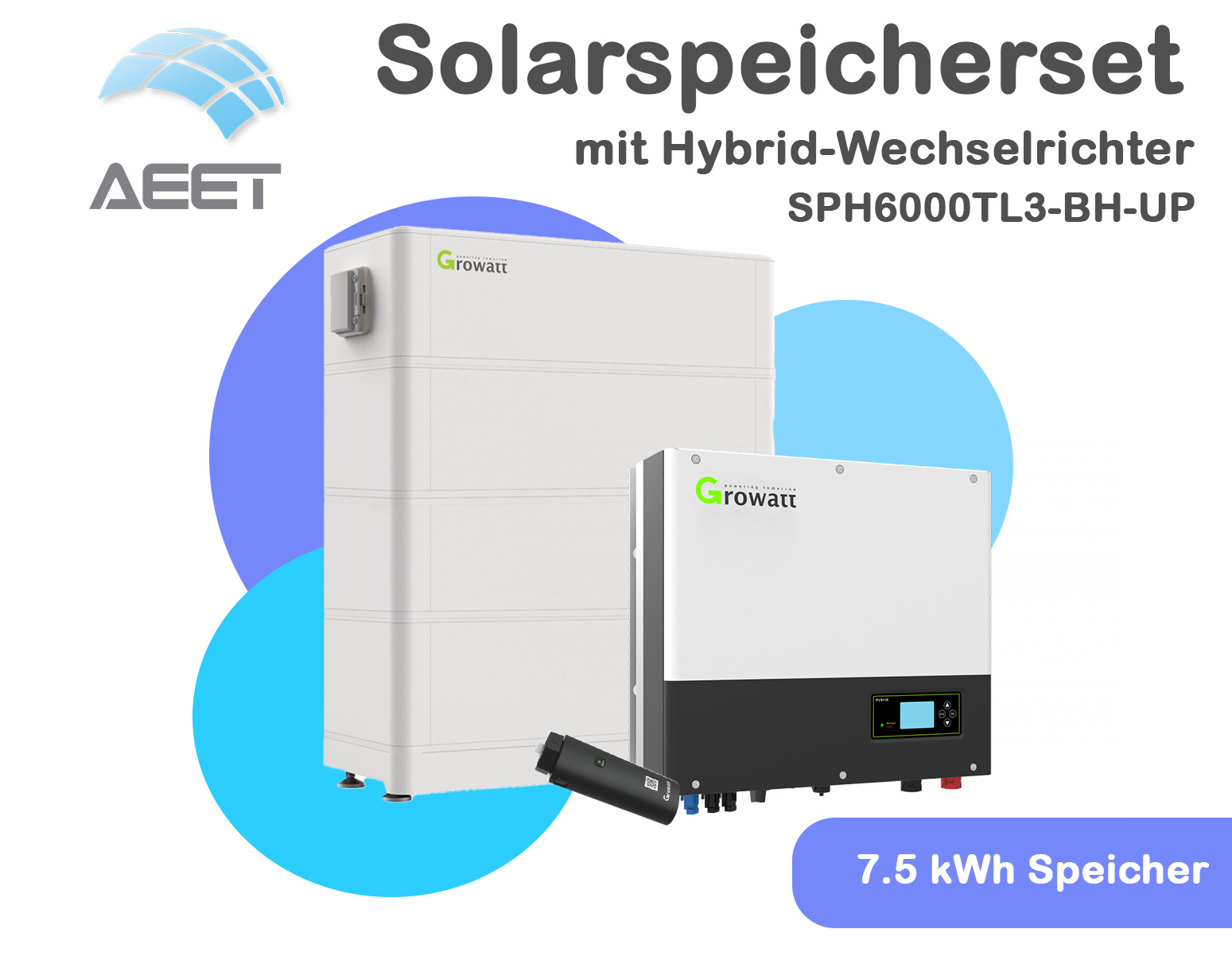 Growatt SET Speichersystem DC 6.0 kW mit 7.5 kWh Speicher