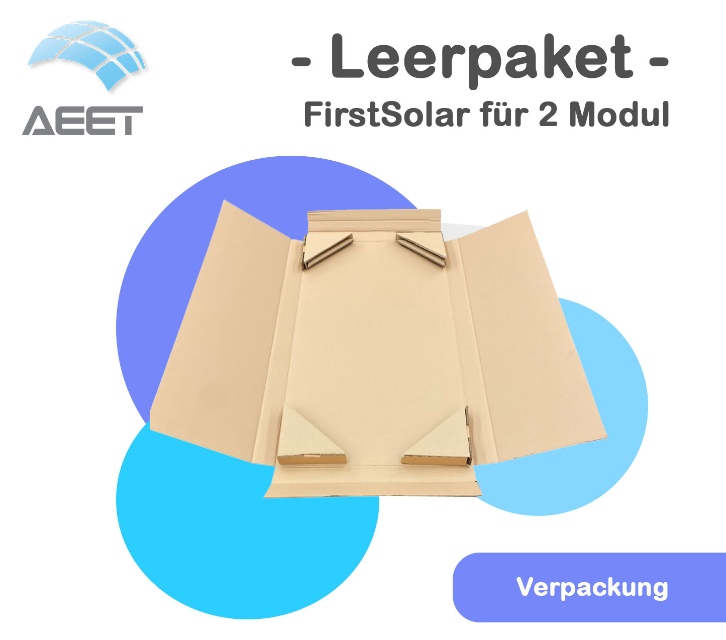 Leerpaket FirstSolar für 2 Modul