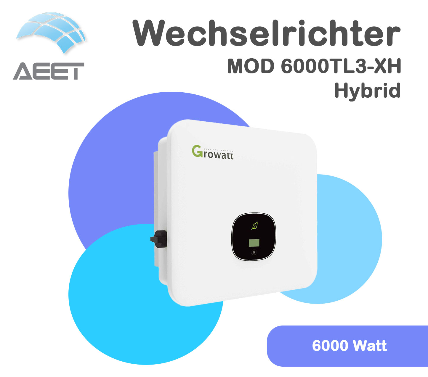 Wechselrichter Growatt MOD 6000TL3-XH | 6KTL3-XH Hybrid