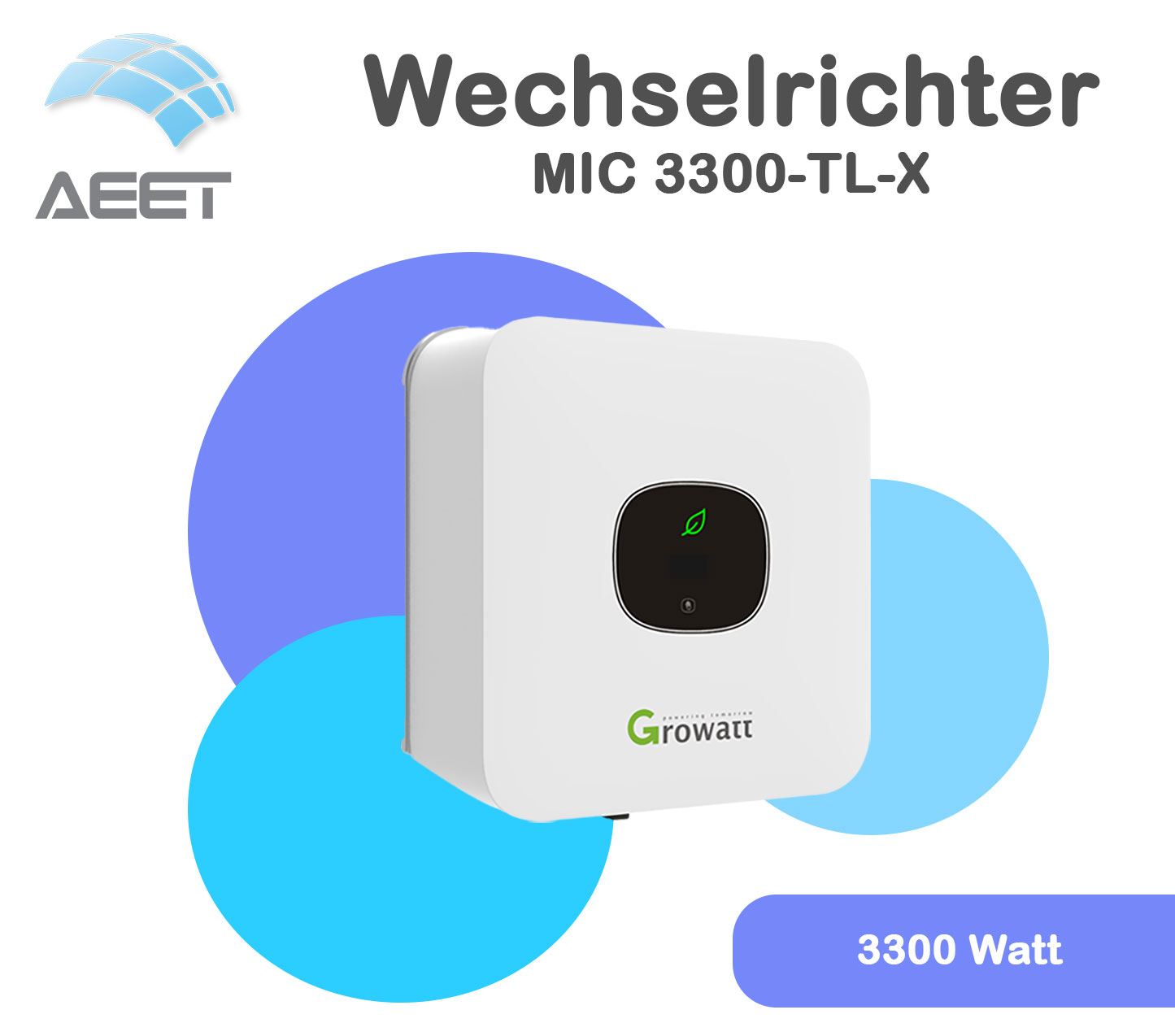 Wechselrichter Growatt MIC 3300TL-X | 3.3TL-X