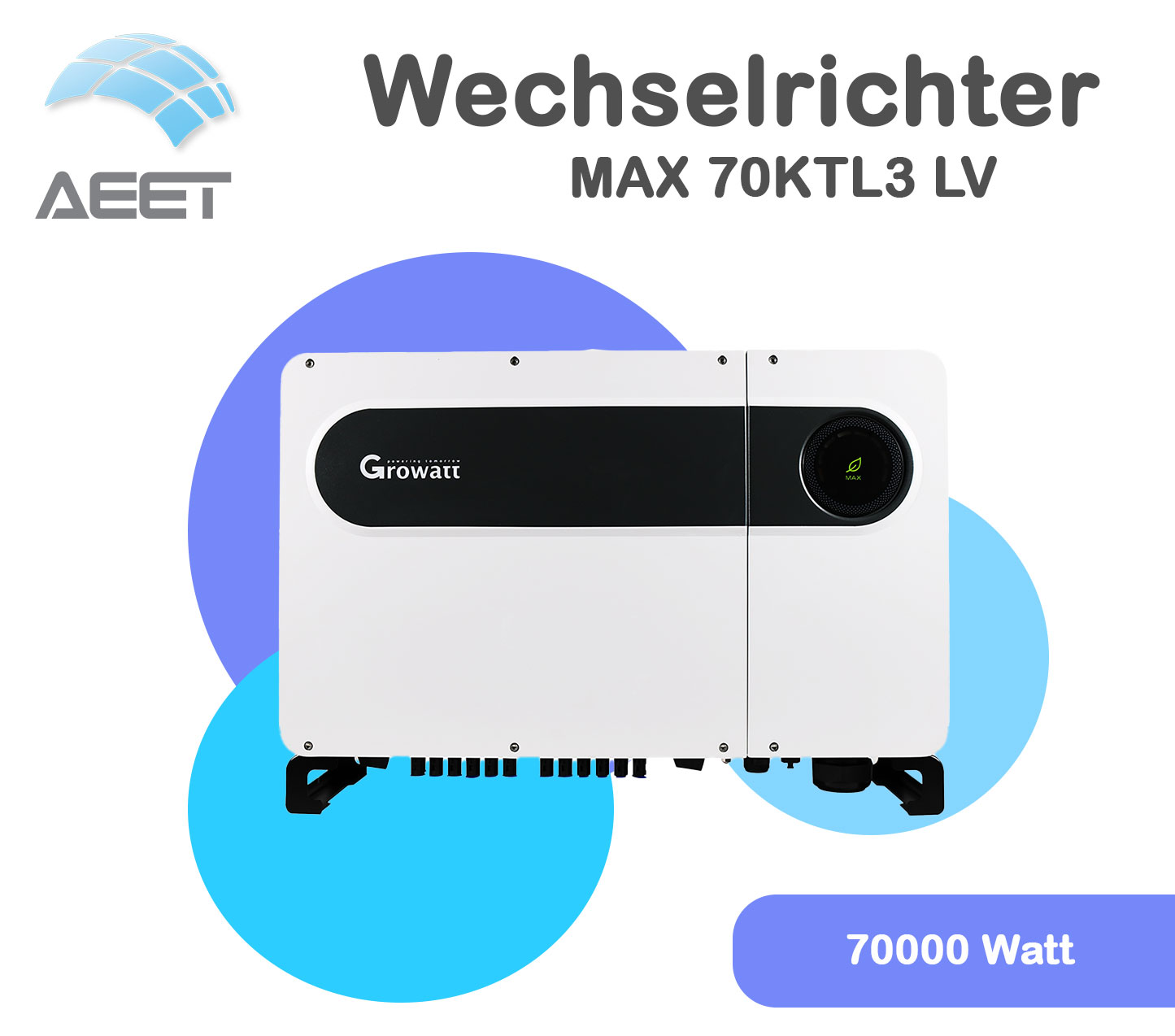 Wechselrichter Growatt MAX 70KTL3 LV | 70KTL3 LV