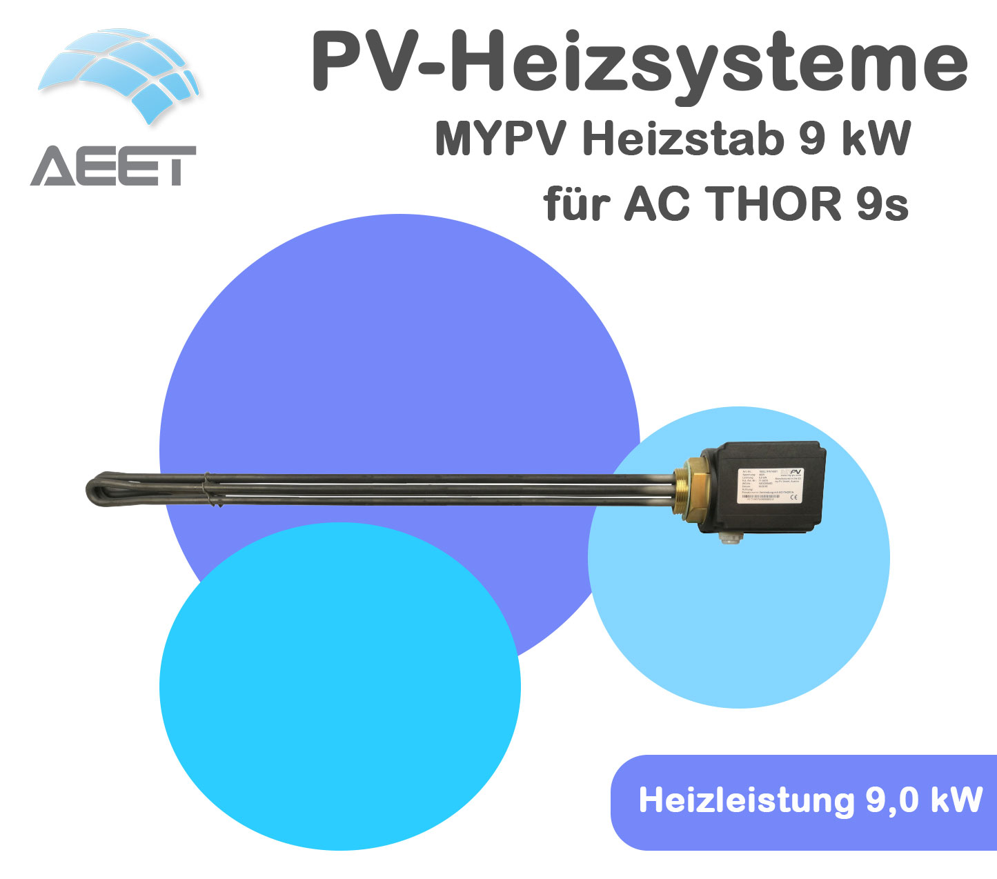 MYPV Heizstab 9 kW für AC THOR 9s