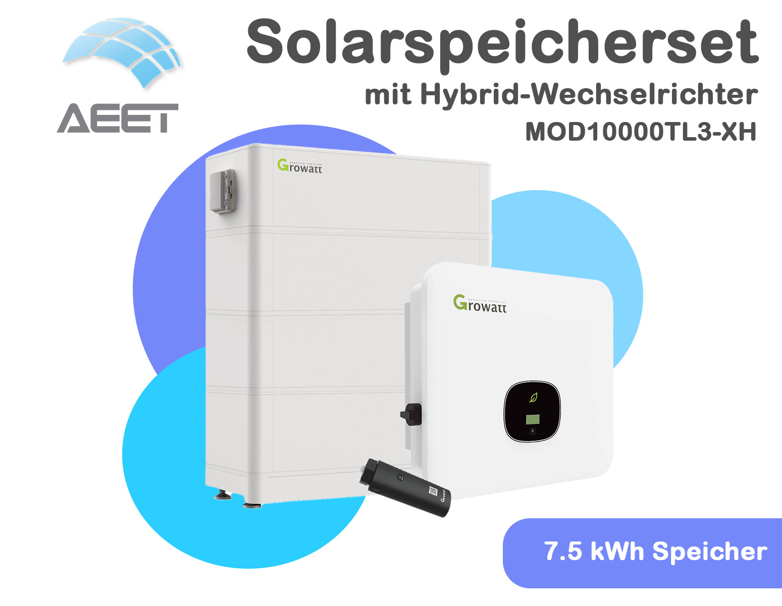 Growatt SET MOD Speichersystem DC 10.0 kW m 7.5 kWh Speicher